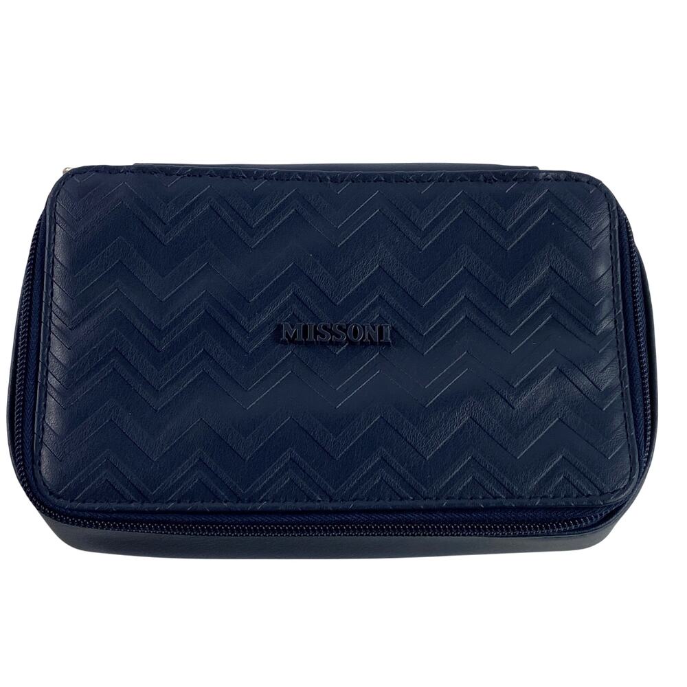 Missoni Exclusively for Delta Navy Blue Amenity Kit Bag
